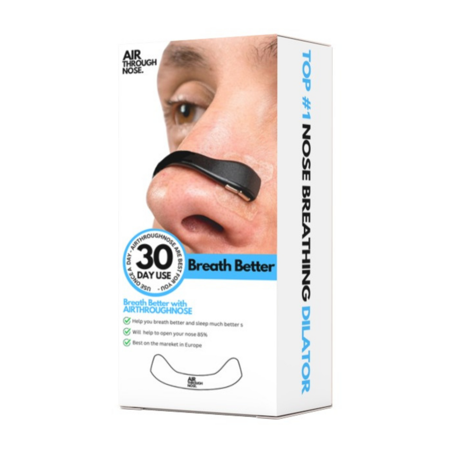 Magnetic Breathing Enhancement Nasal Strips